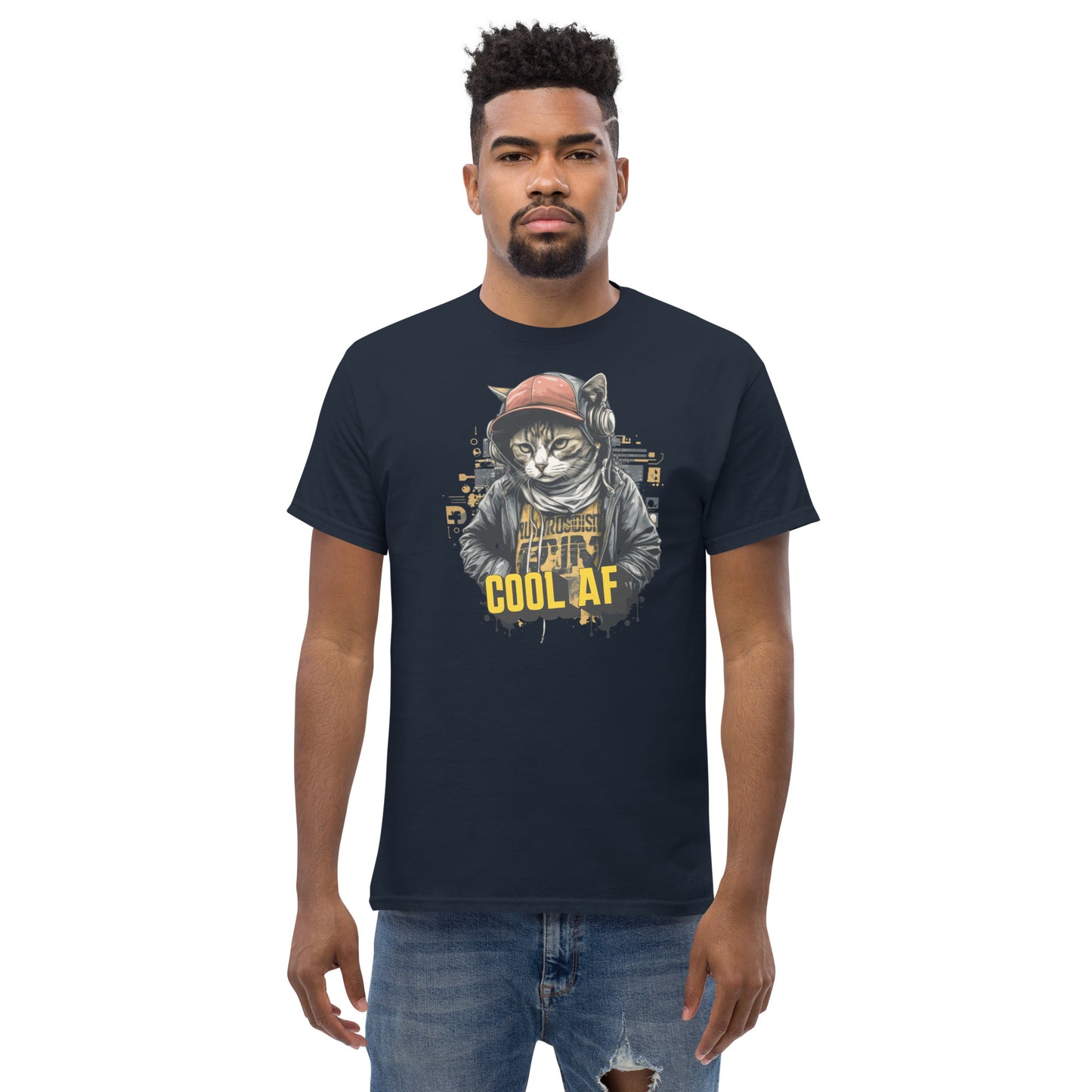 Cool AF Cat Men's Classic Tee