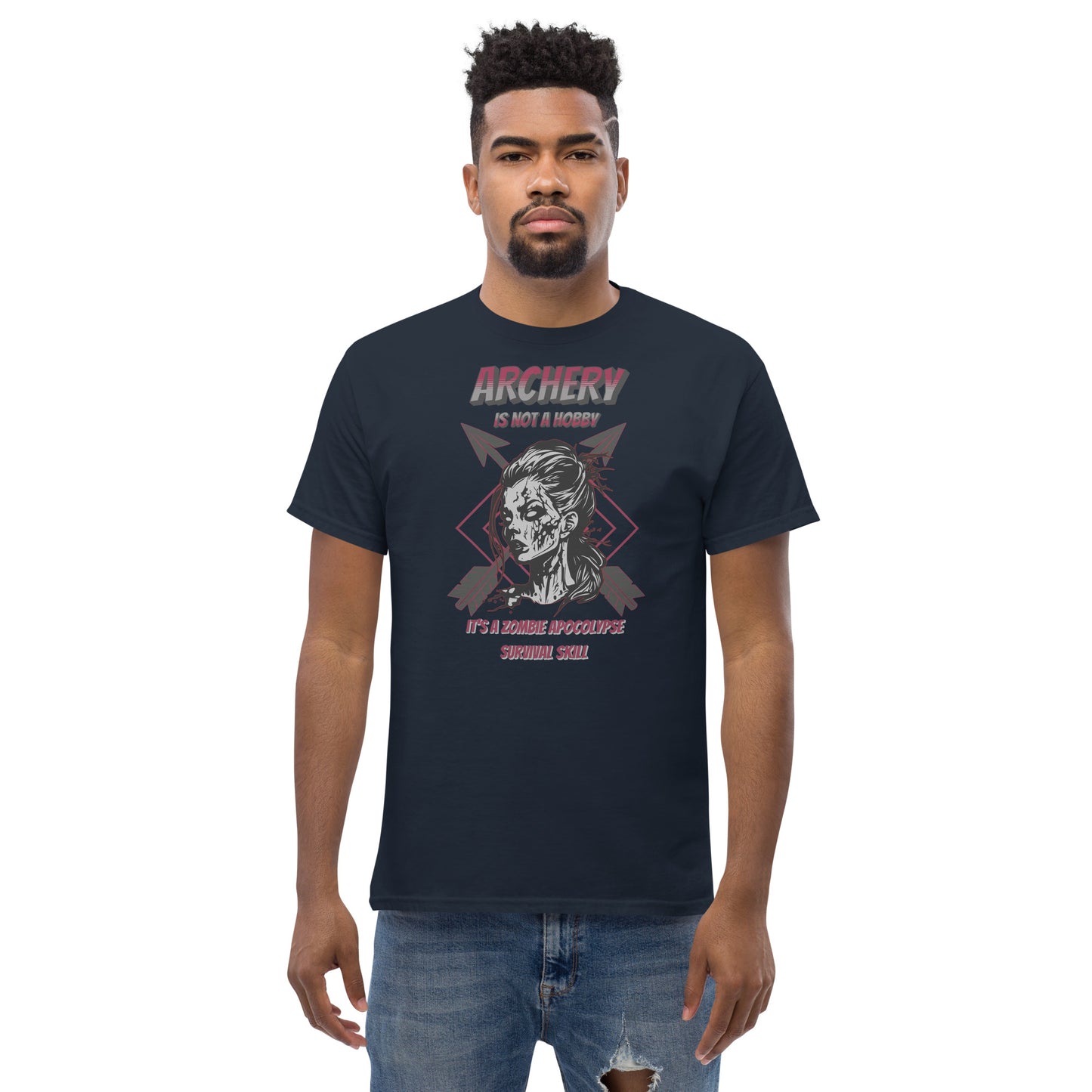 Archery Zombie Apocalypse Men's Classic Tee