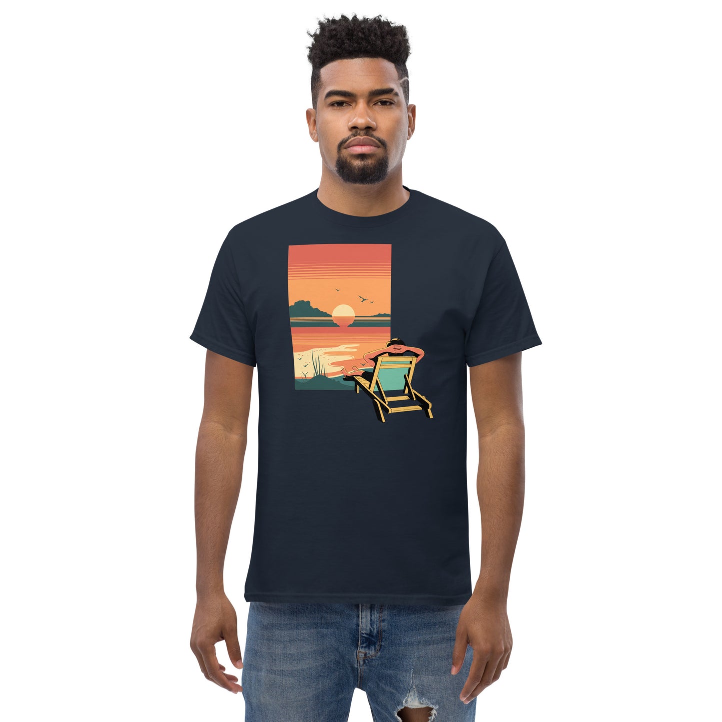 Vacation Mode Sunset Men's Classic Tee