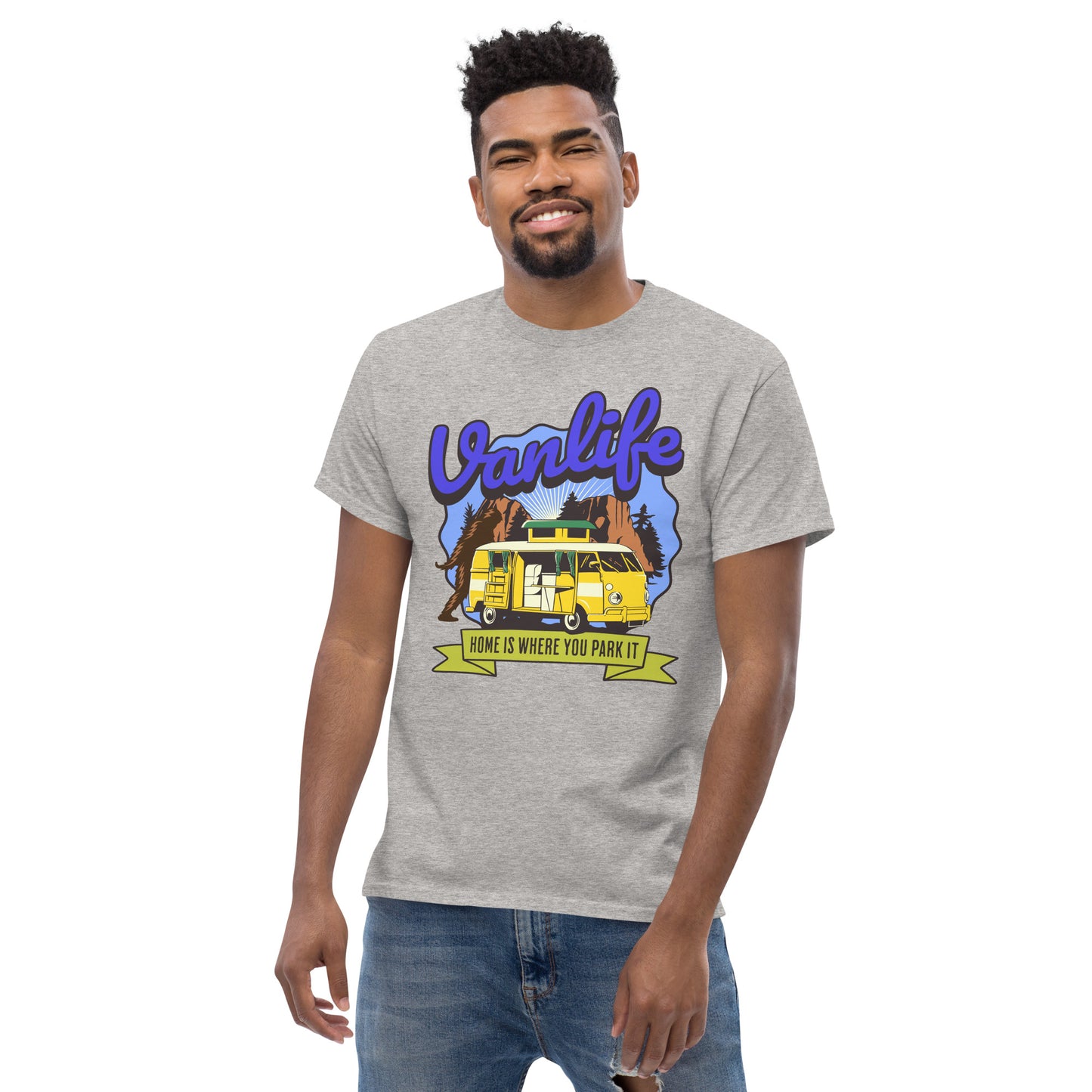 Van Life Home Is Where You Park It Men's Classic Tee