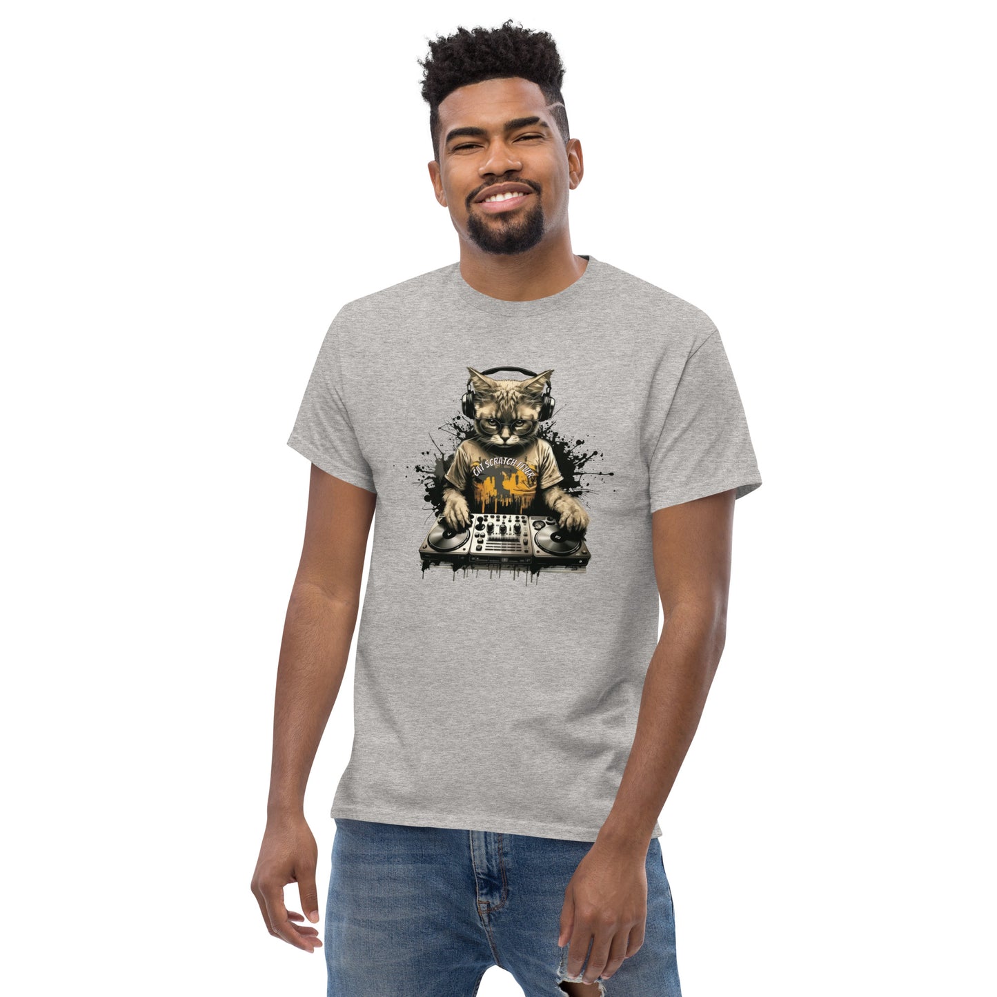 Cat DJ Men's Classic Tee