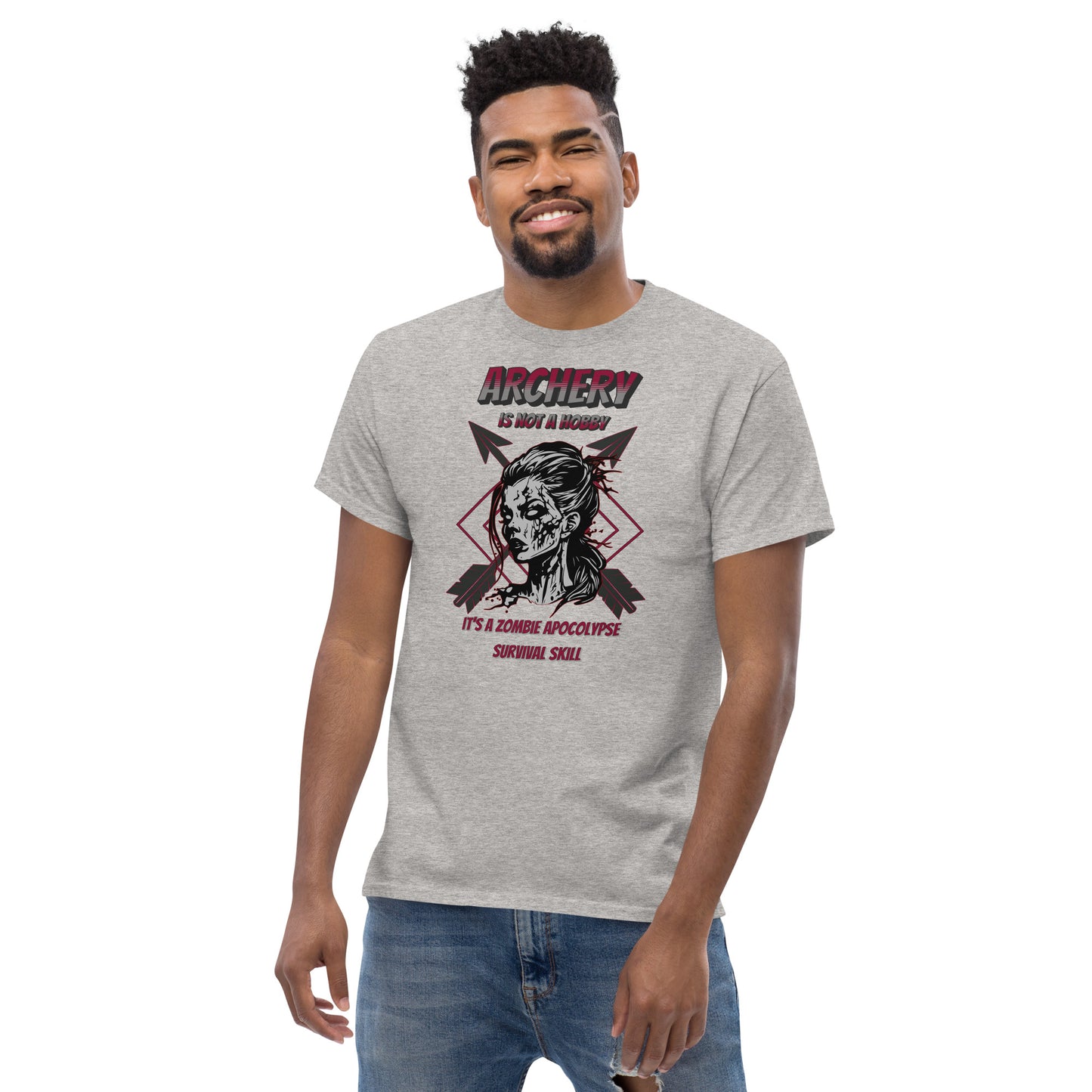 Archery Zombie Apocalypse Men's Classic Tee