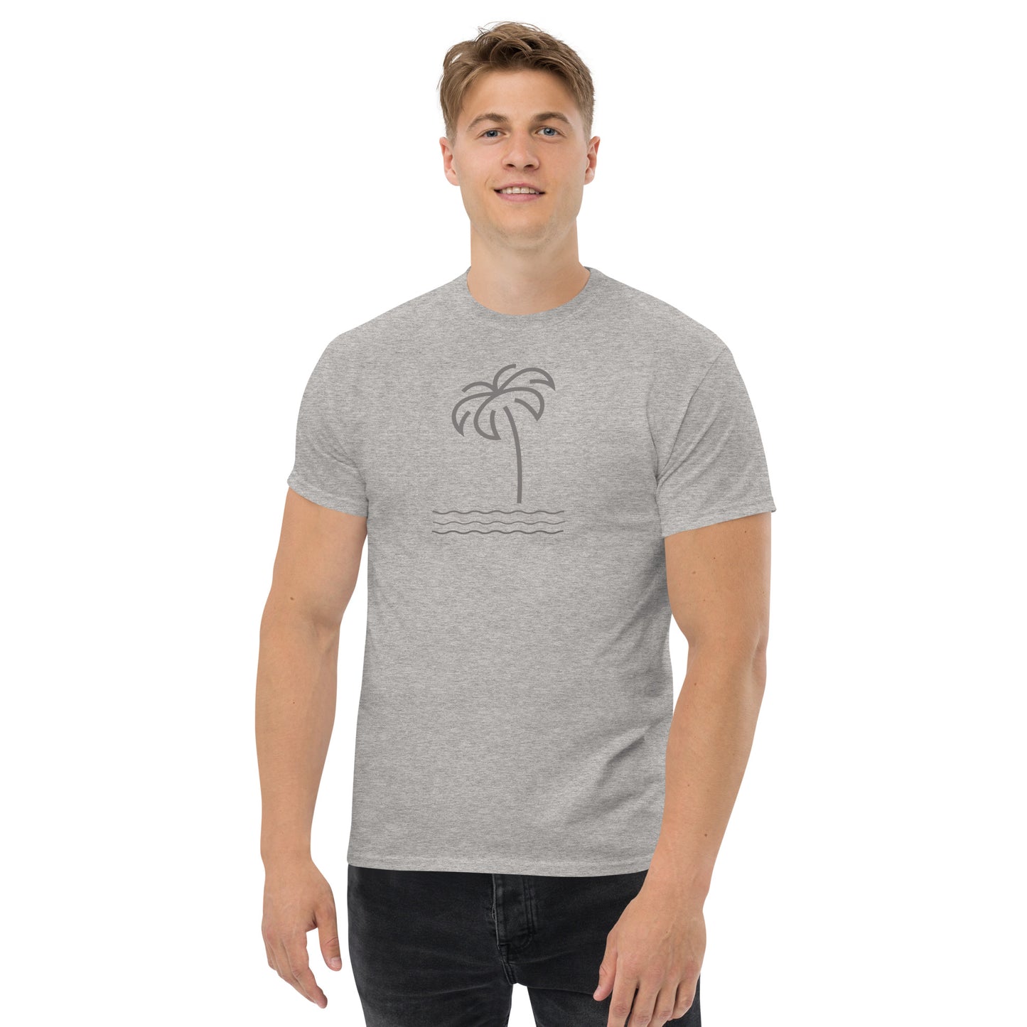 Palm Tree & Waves Men's Classic Tee