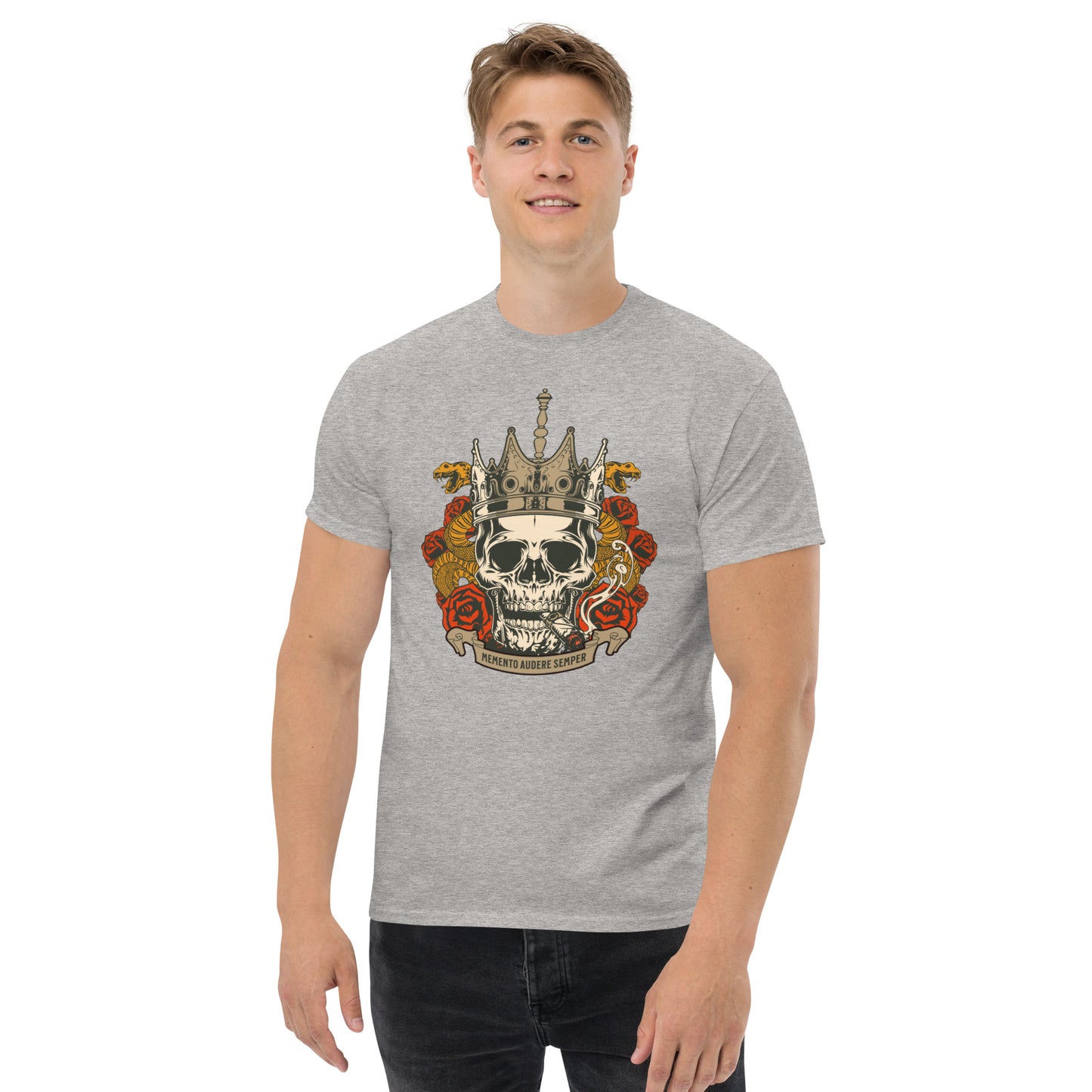 Memento Audere Semper Skull Men's Classic Tee