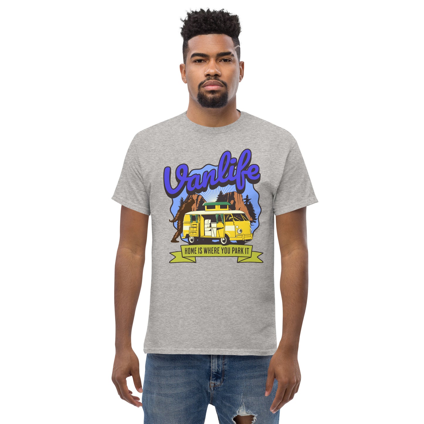 Van Life Home Is Where You Park It Men's Classic Tee