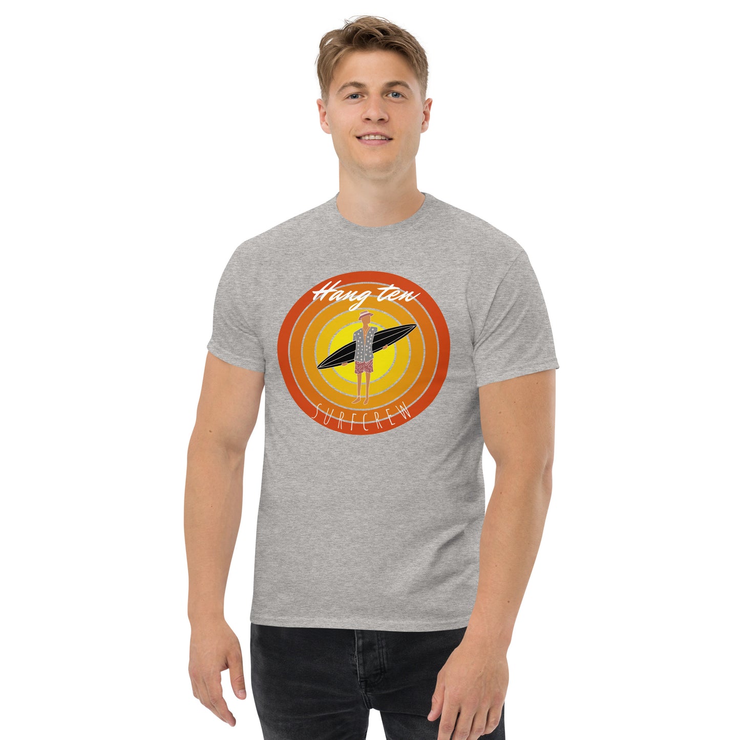 Hang Ten Surf Crew Men's Classic Tee