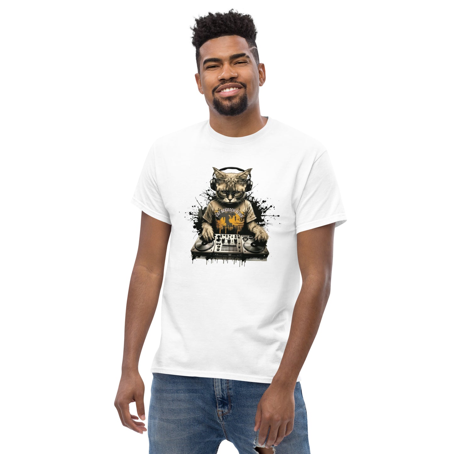 Cat DJ Men's Classic Tee