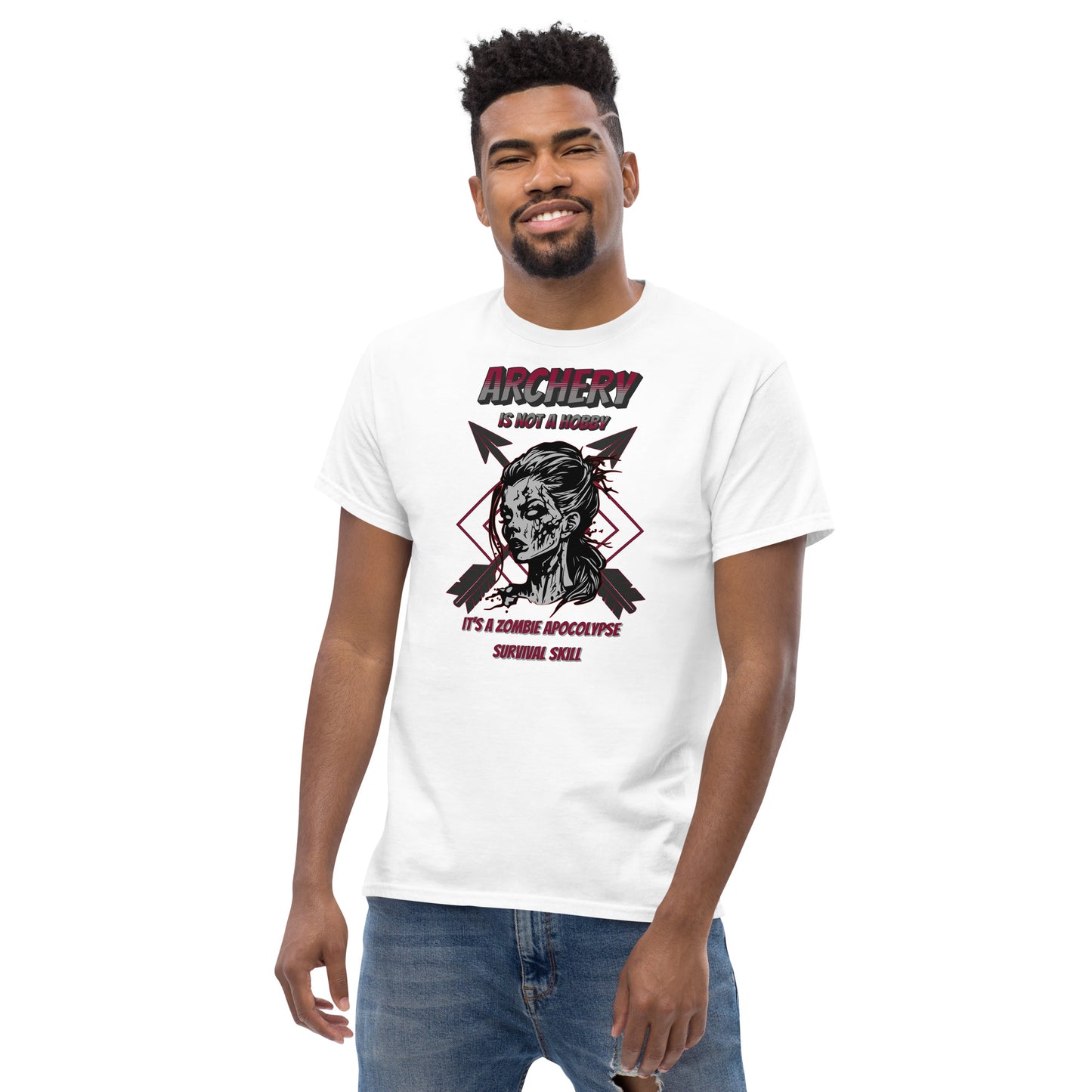 Archery Zombie Apocalypse Men's Classic Tee