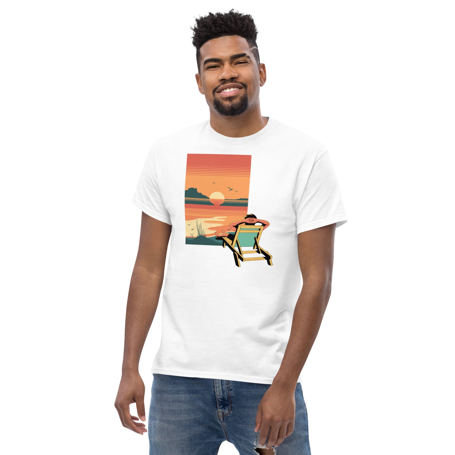 Vacation Mode Sunset Men's Classic Tee