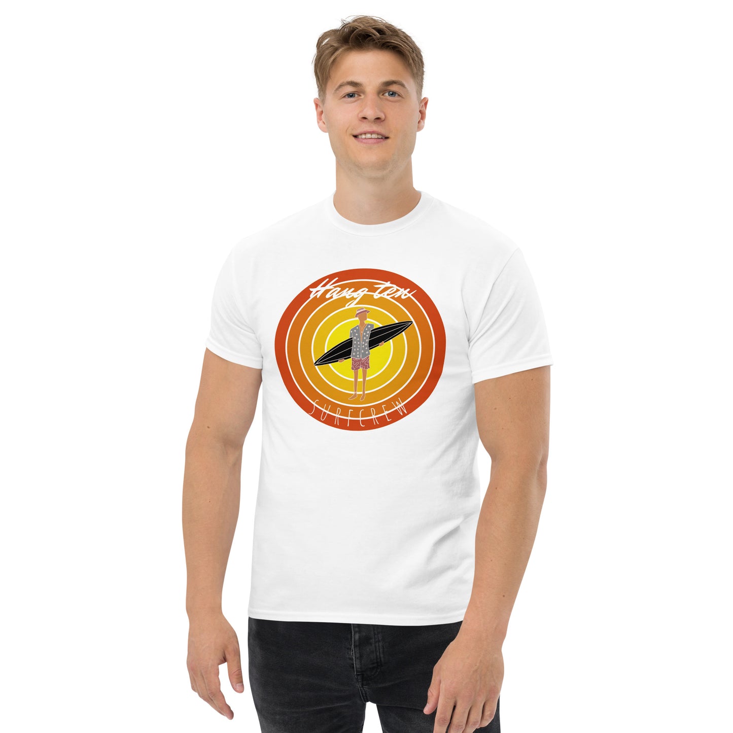 Hang Ten Surf Crew Men's Classic Tee