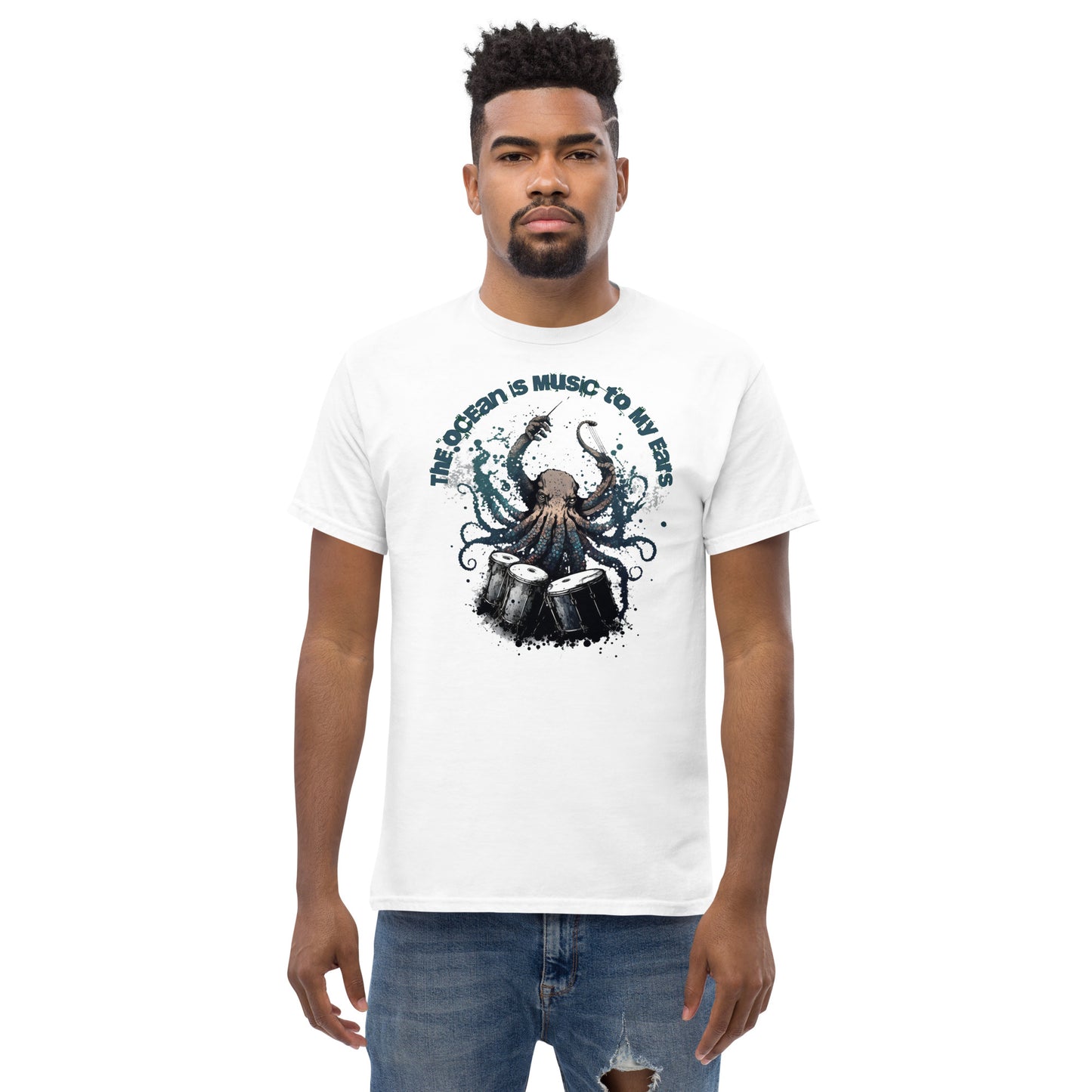 Octopus Drummer Men's Classic Tee