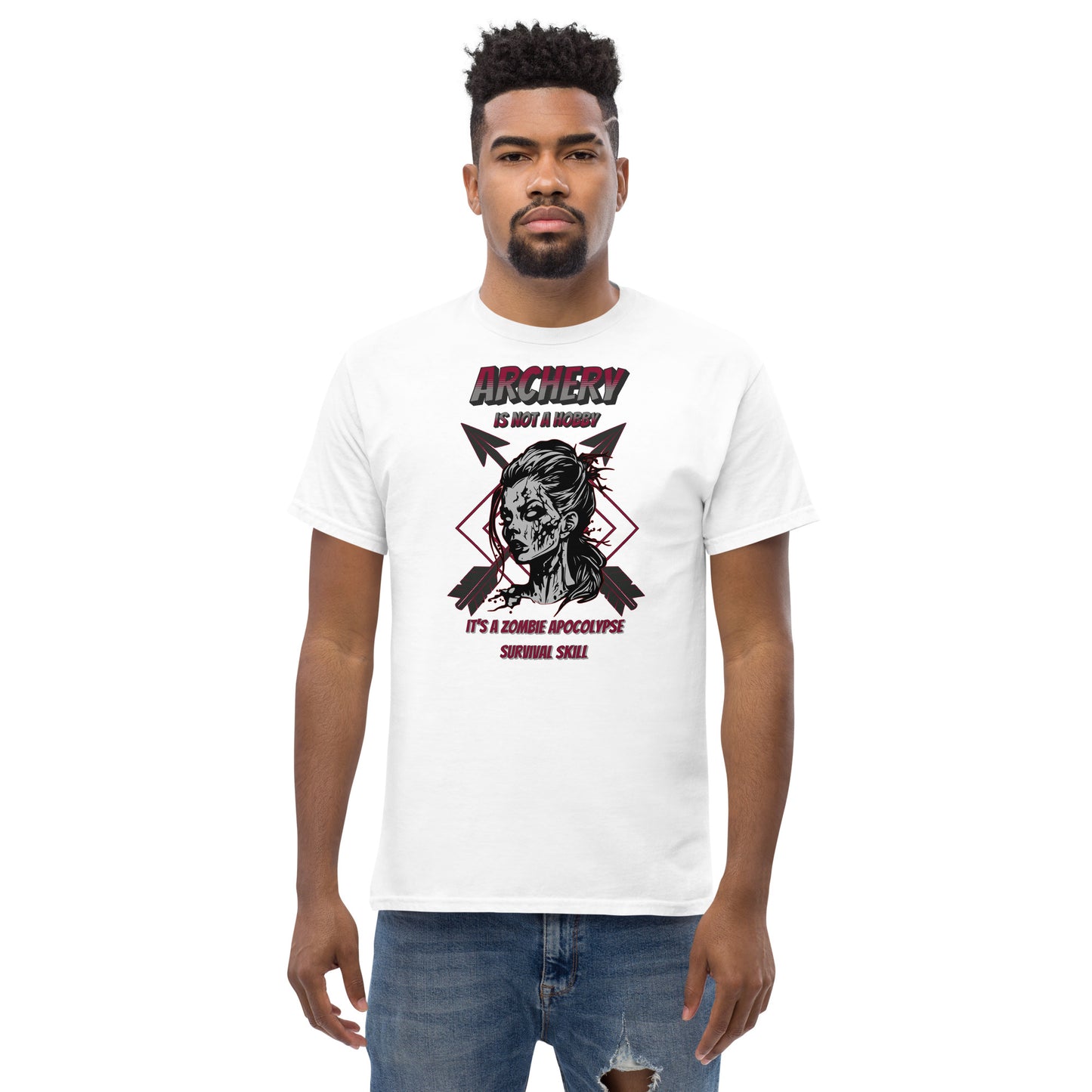 Archery Zombie Apocalypse Men's Classic Tee