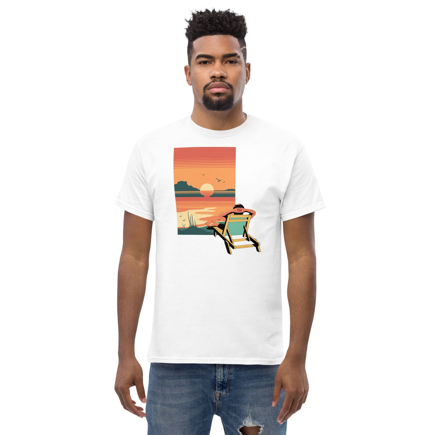 Vacation Mode Sunset Men's Classic Tee