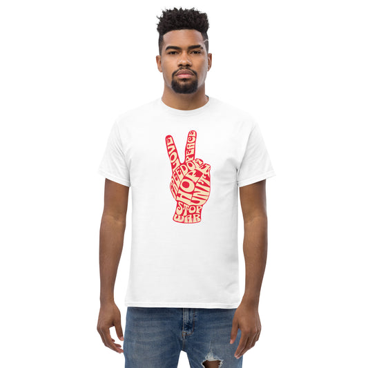 Peace Sign Hand Men's Classic Tee