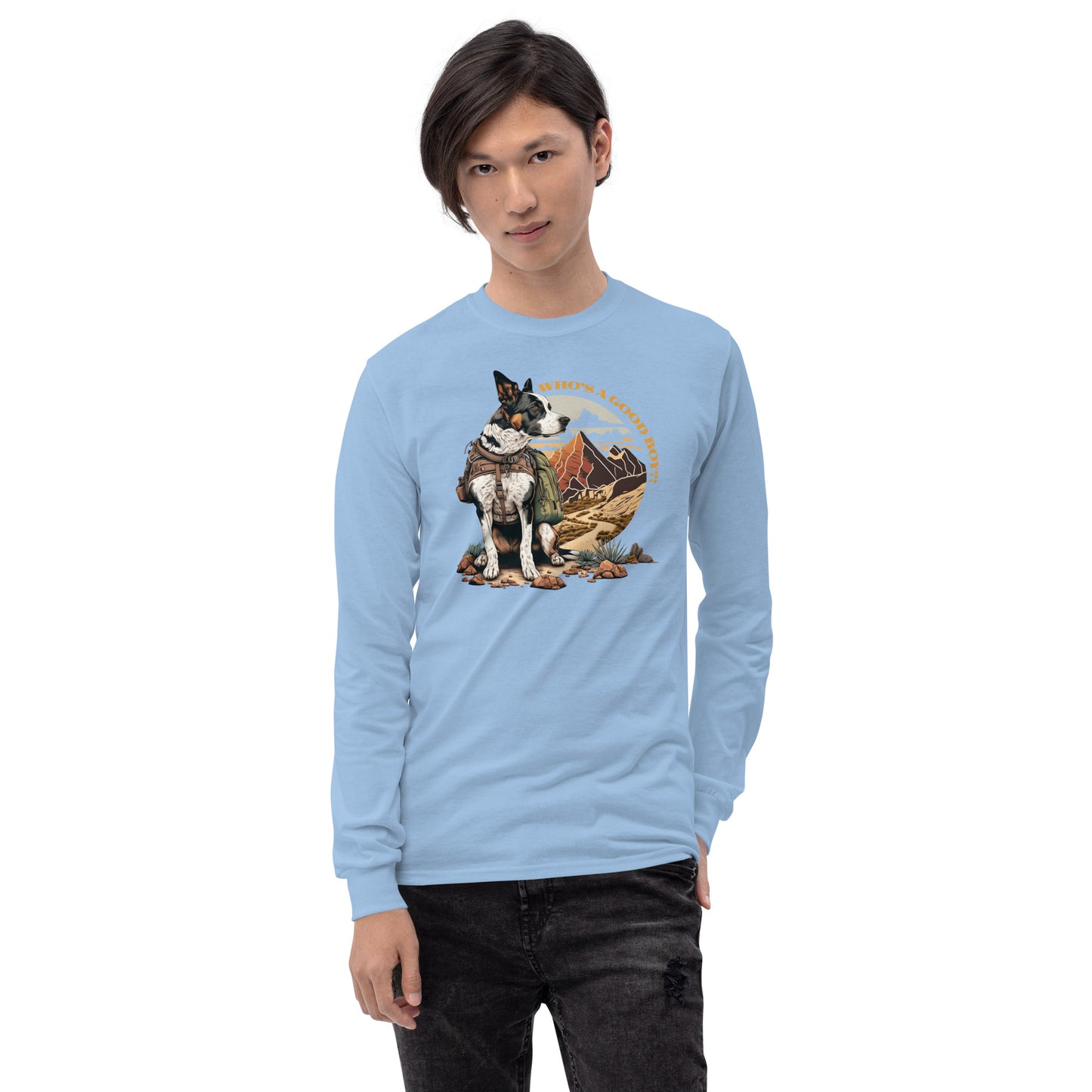 Dog Good Boy Men’s Long Sleeve Shirt