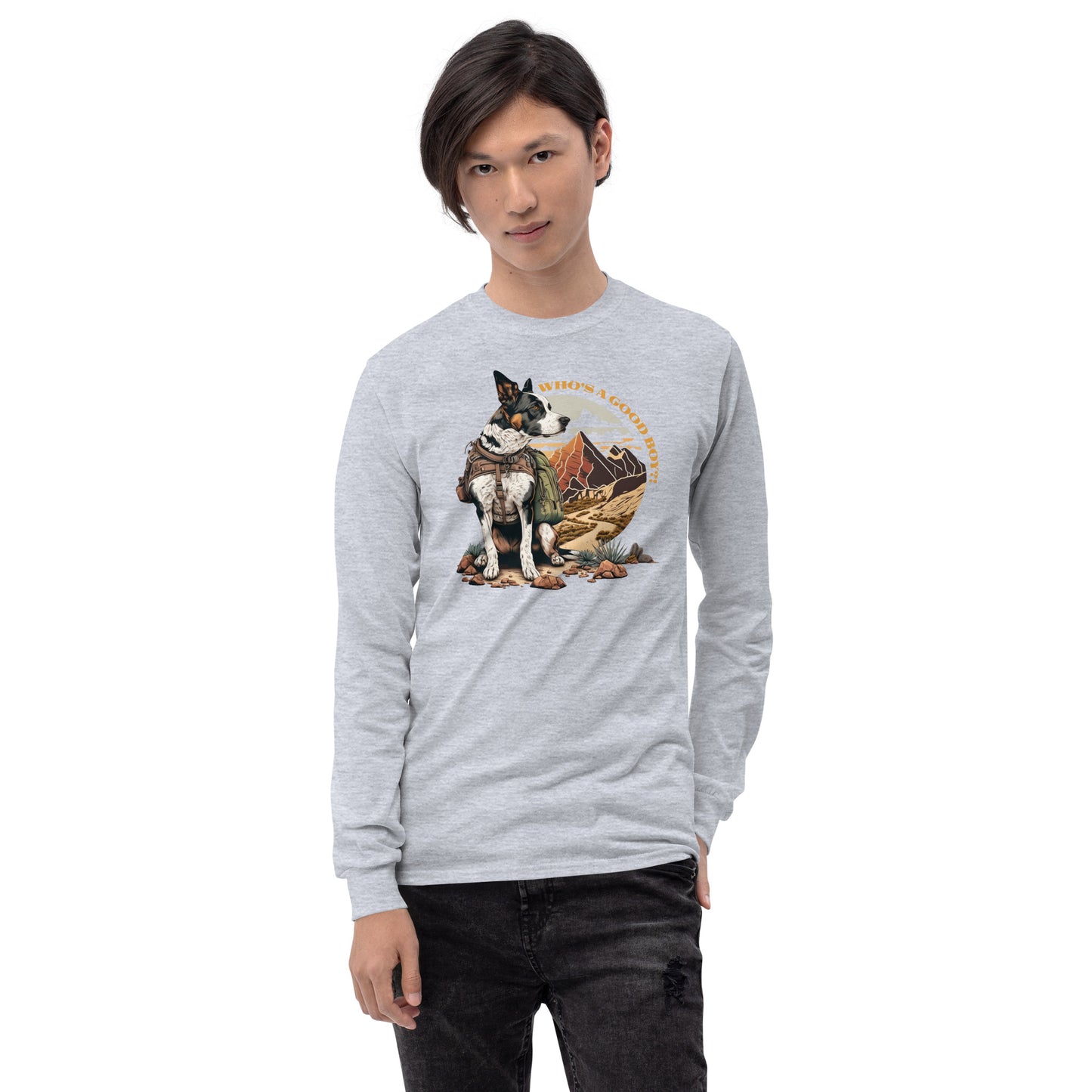 Dog Good Boy Men’s Long Sleeve Shirt