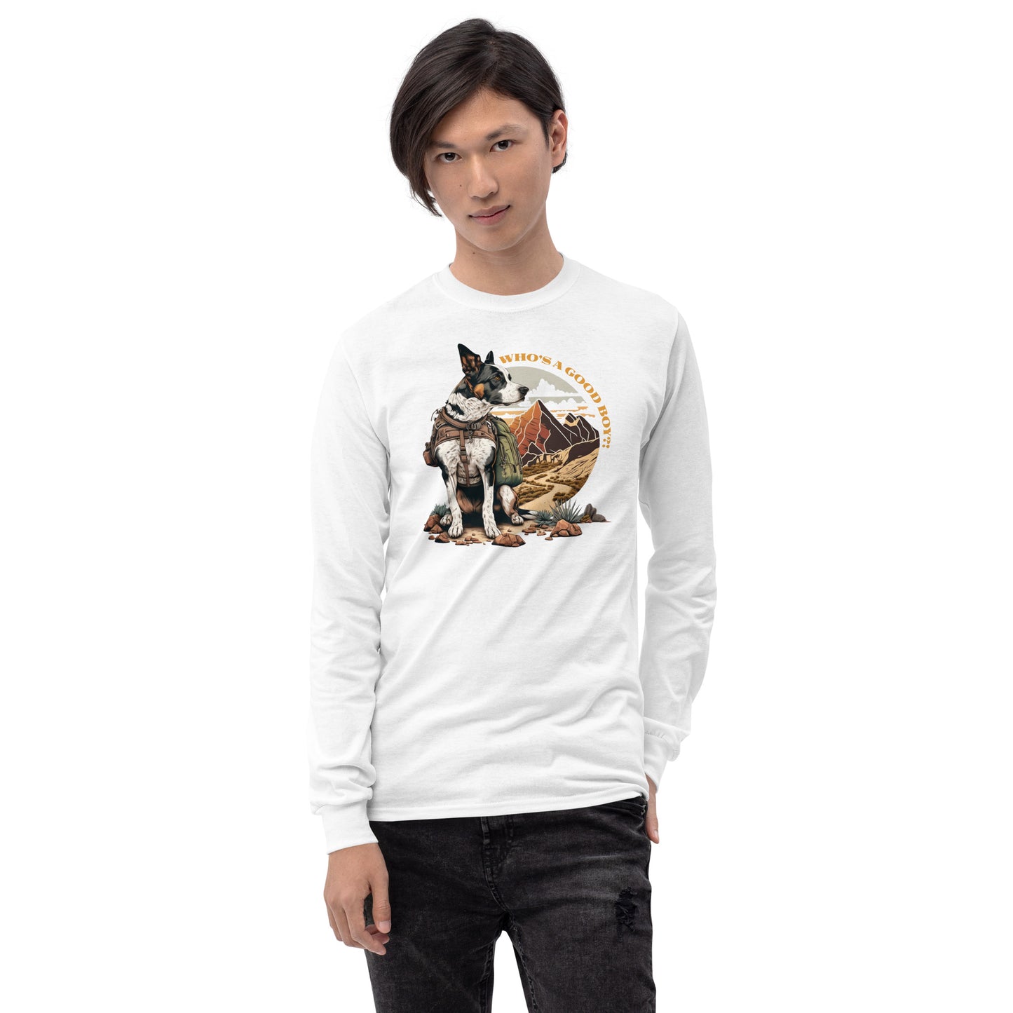 Dog Good Boy Men’s Long Sleeve Shirt