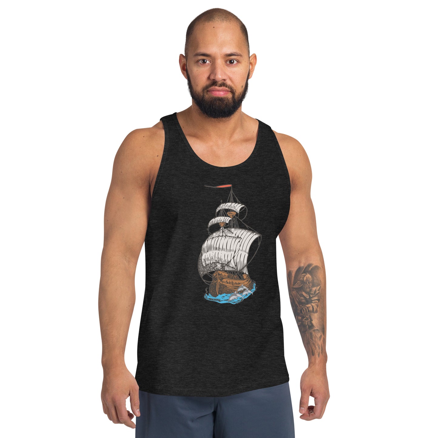 Ship & Dolphins Men's Tank Top