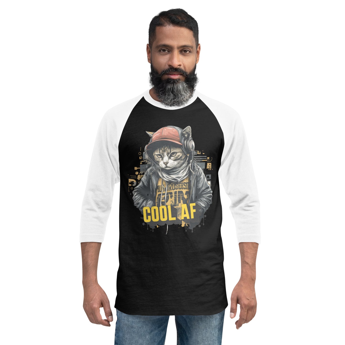 Cool Cat 3/4 Sleeve Raglan Shirt