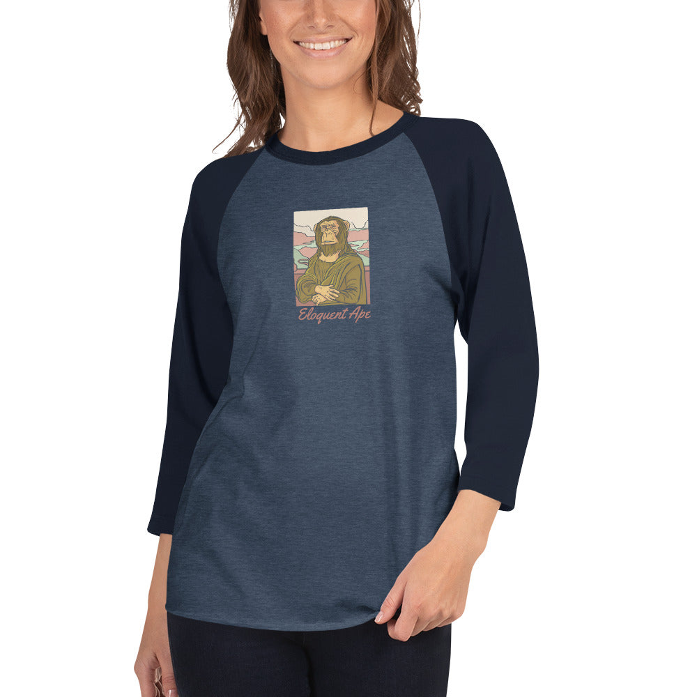 Mona Ape 3/4 Sleeve Raglan Shirt