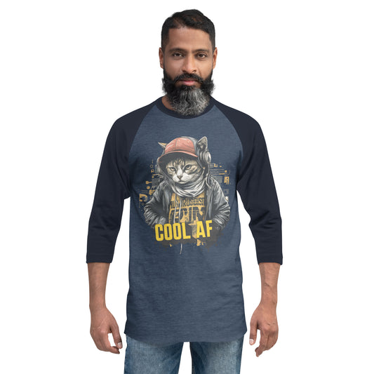 Cool Cat 3/4 Sleeve Raglan Shirt