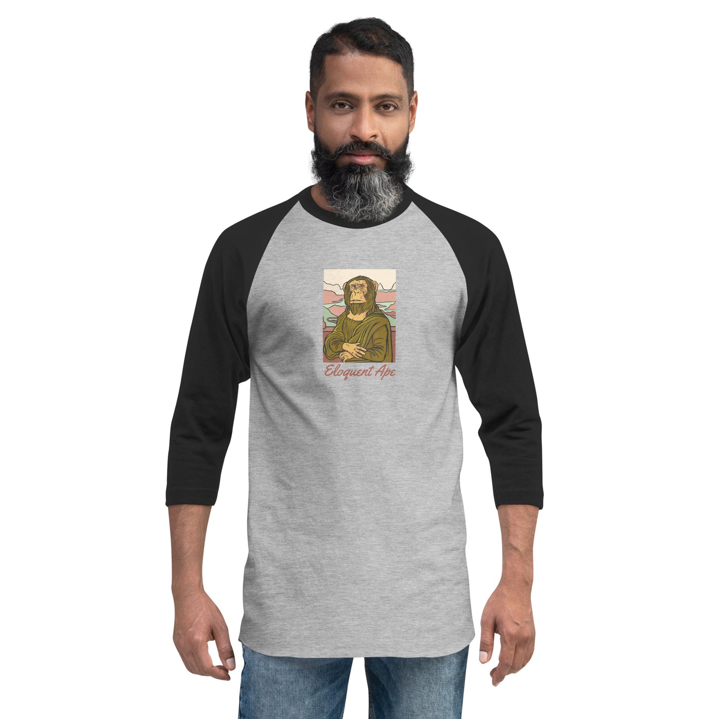 Mona Ape 3/4 Sleeve Raglan Shirt