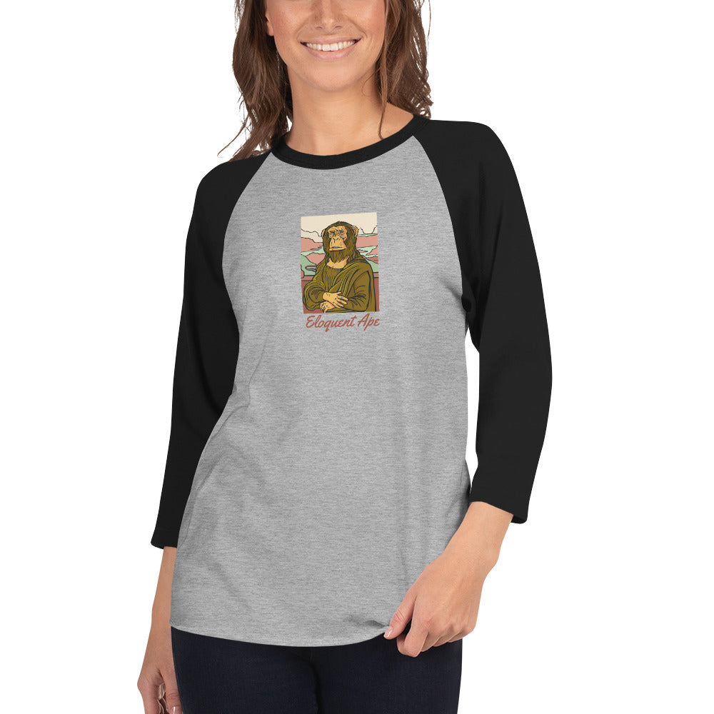 Mona Ape 3/4 Sleeve Raglan Shirt