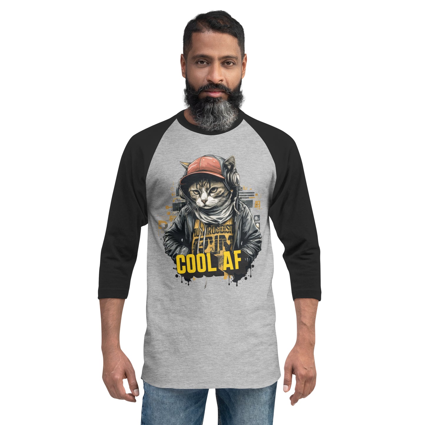 Cool Cat 3/4 Sleeve Raglan Shirt