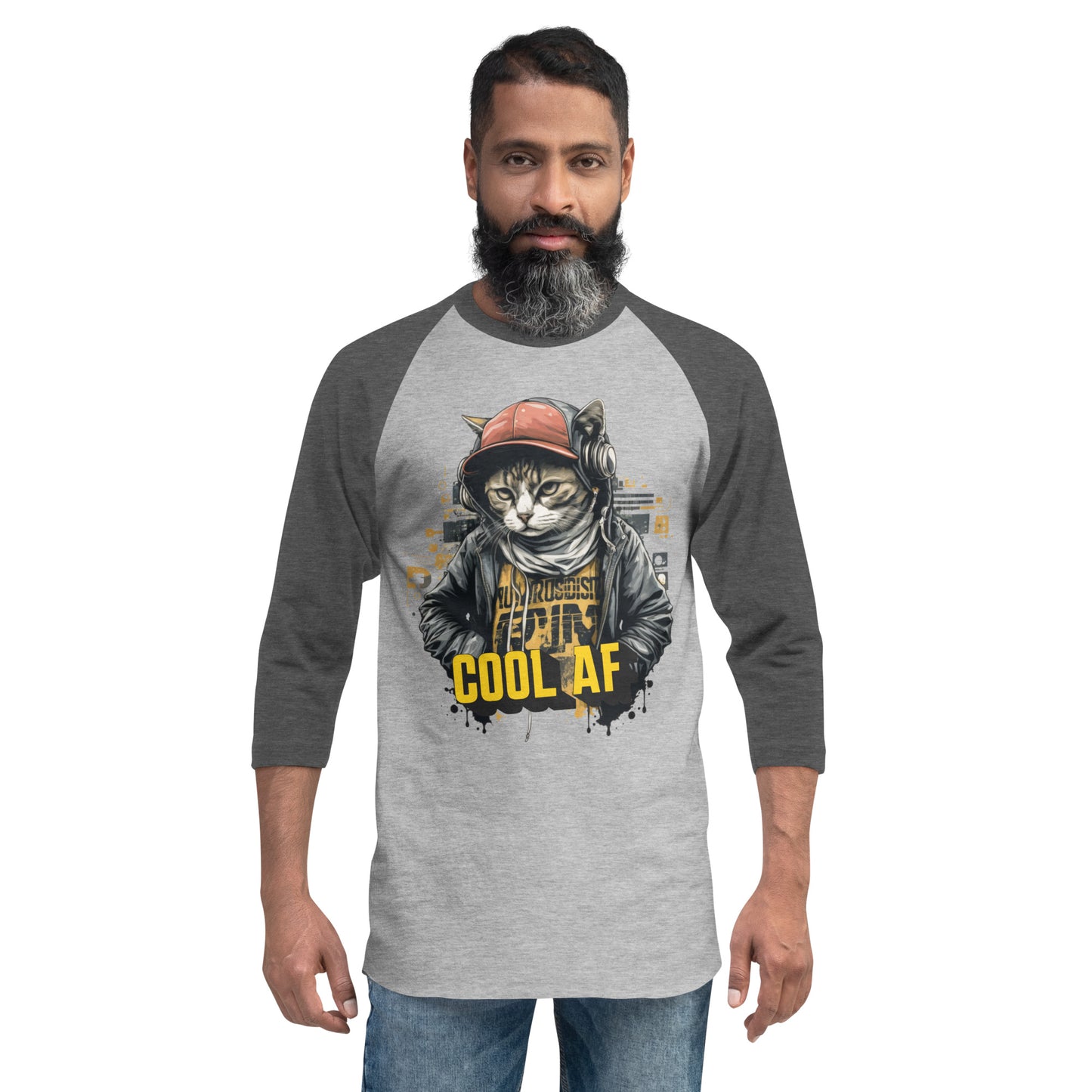 Cool Cat 3/4 Sleeve Raglan Shirt