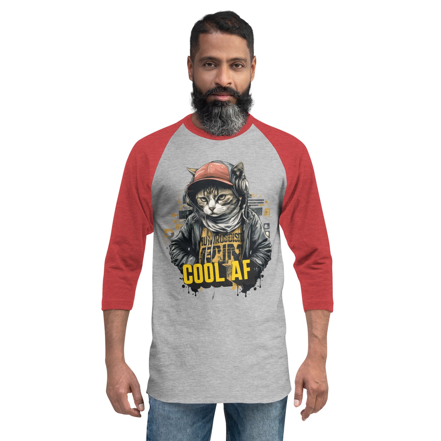 Cool Cat 3/4 Sleeve Raglan Shirt