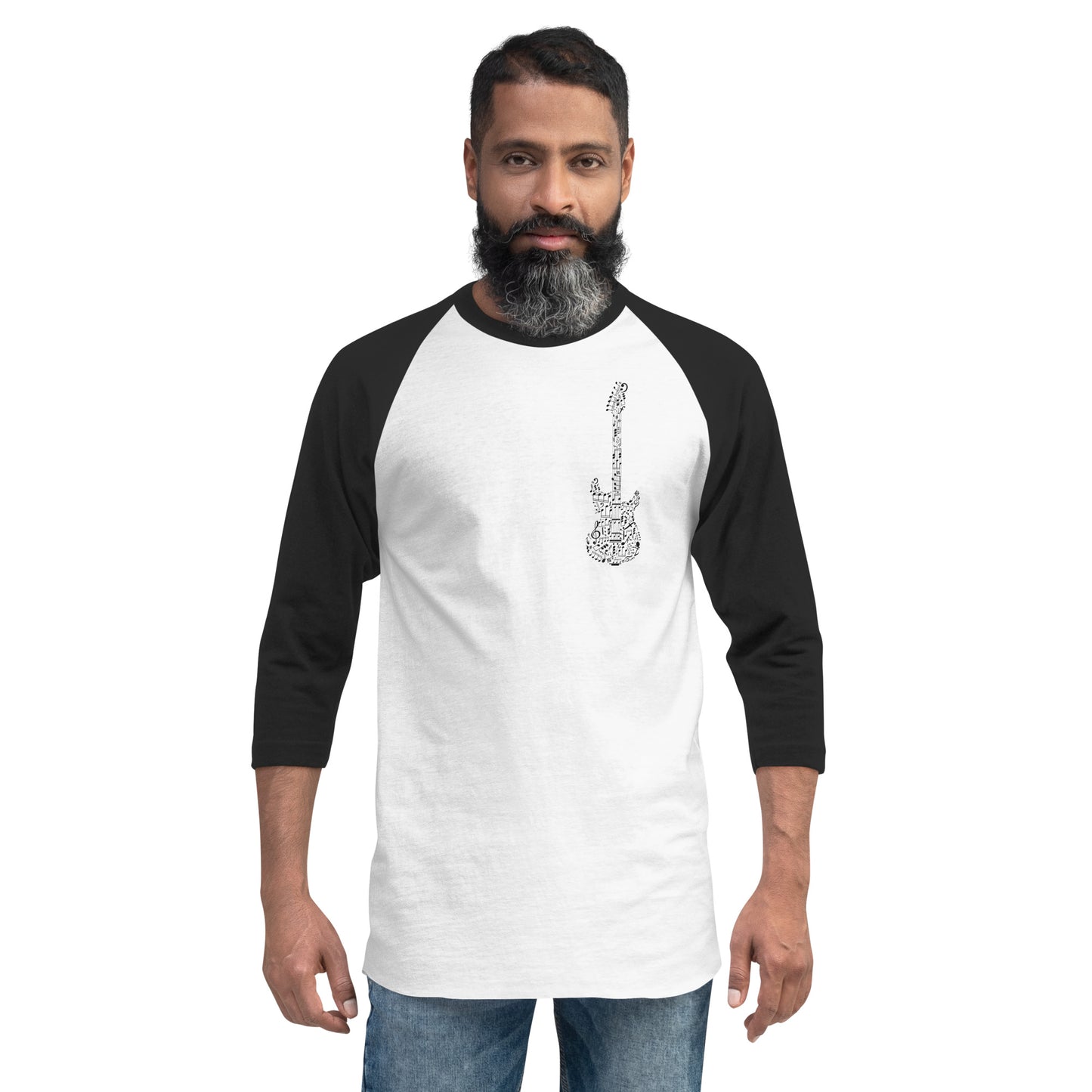 Guitar 3/4 Sleeve Raglan Shirt