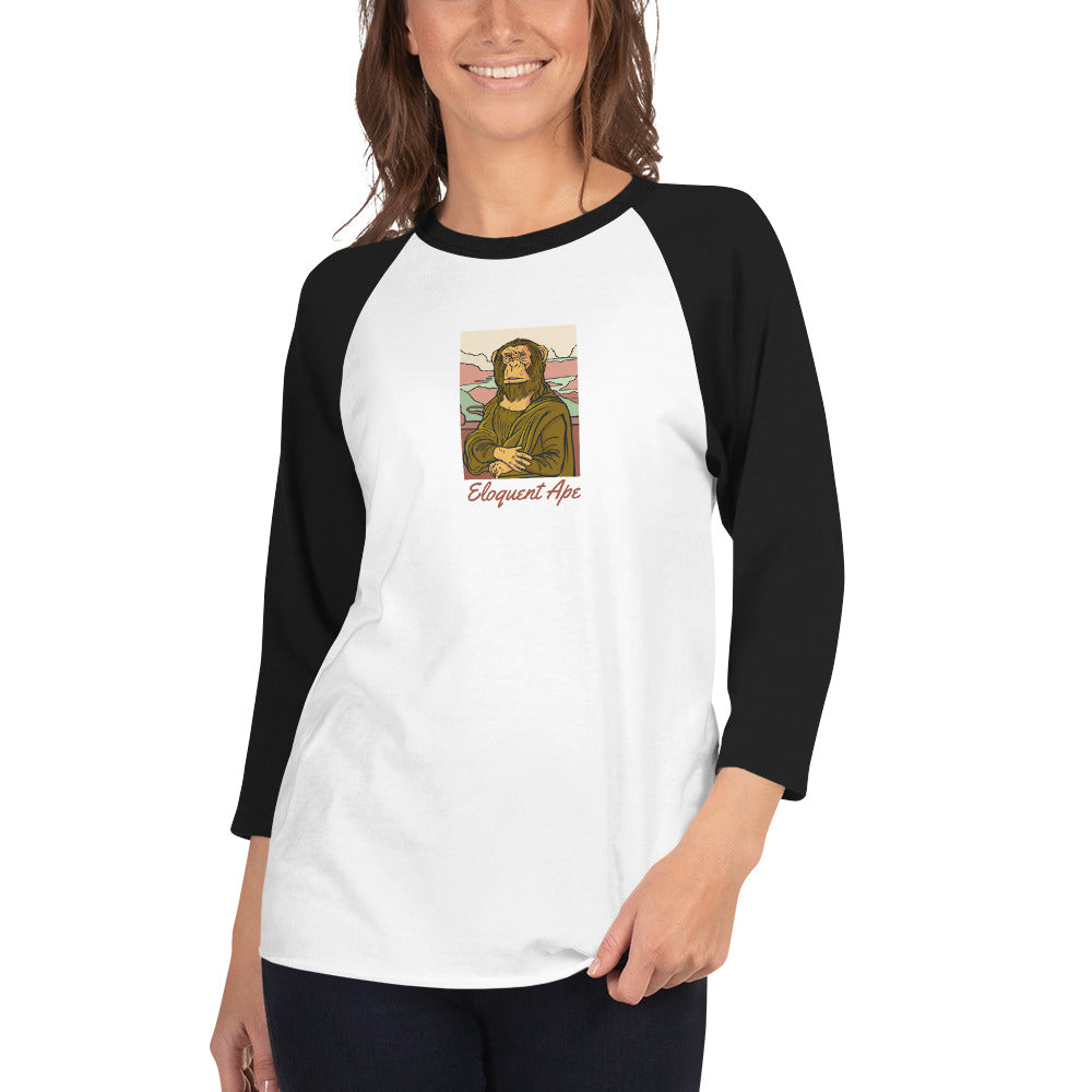 Mona Ape 3/4 Sleeve Raglan Shirt