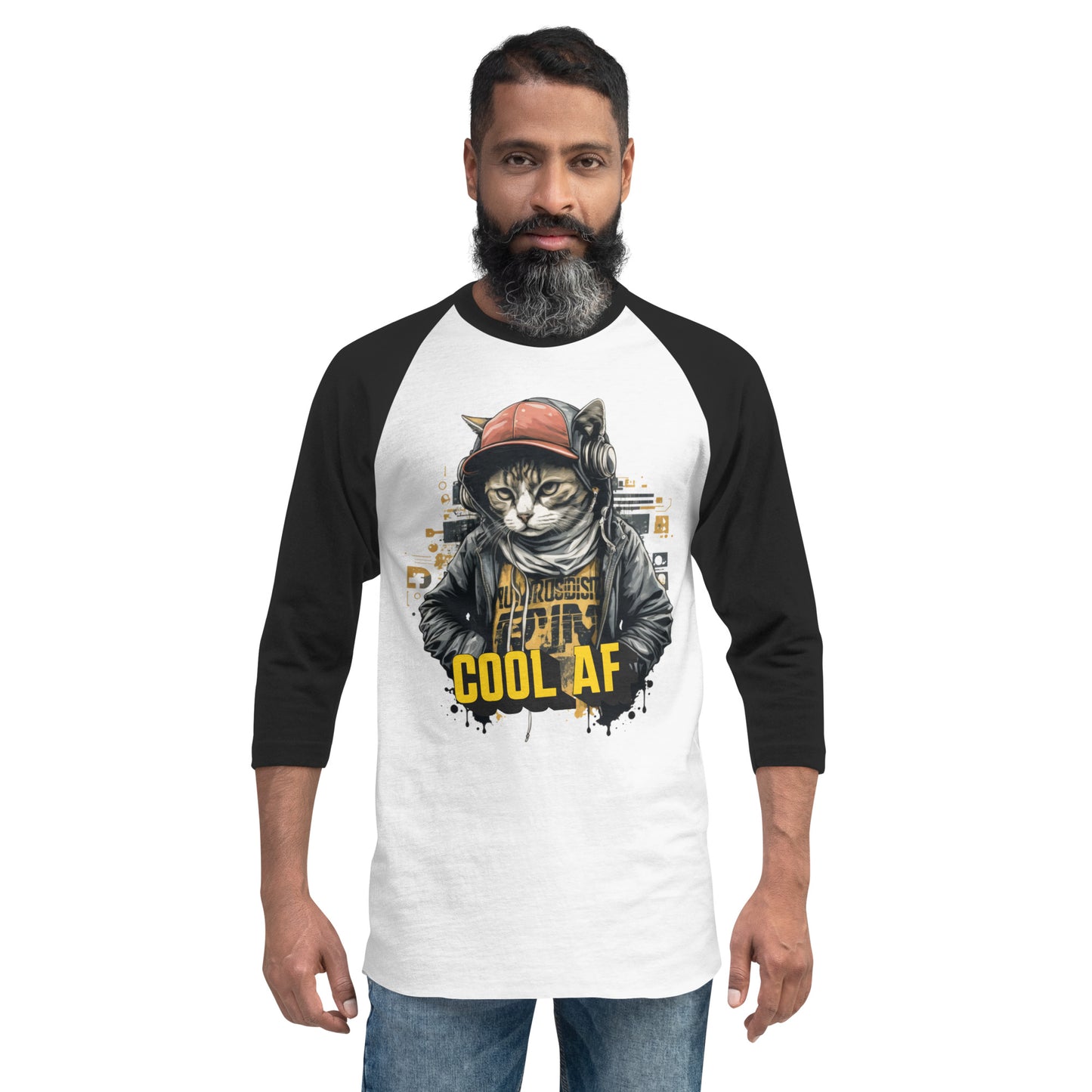 Cool Cat 3/4 Sleeve Raglan Shirt