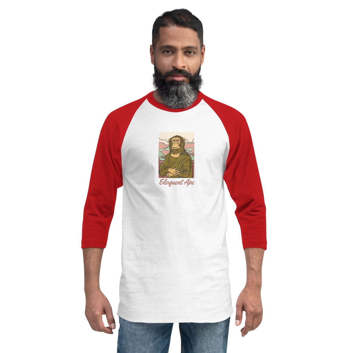 Mona Ape 3/4 Sleeve Raglan Shirt