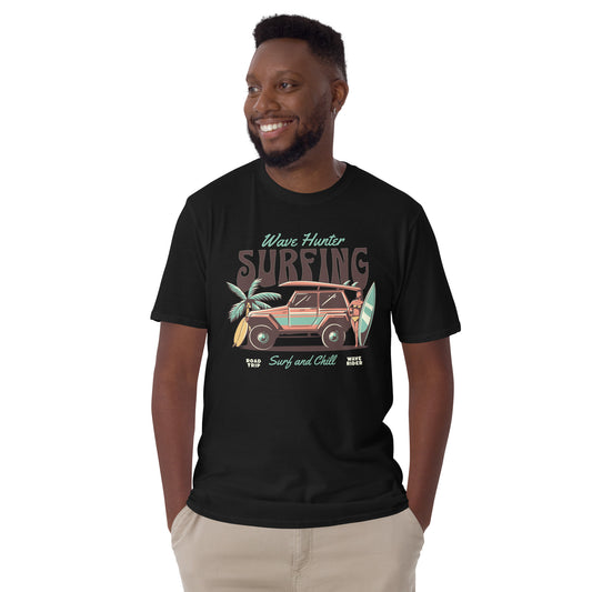 Wave Hunter Surfing Short-Sleeve Unisex T-Shirt