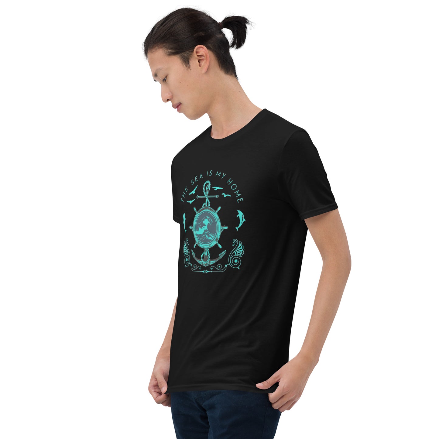 The Sea is My Home Anchor Short-Sleeve Unisex T-Shirt