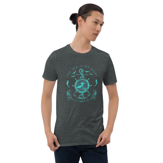 The Sea is My Home Anchor Short-Sleeve Unisex T-Shirt