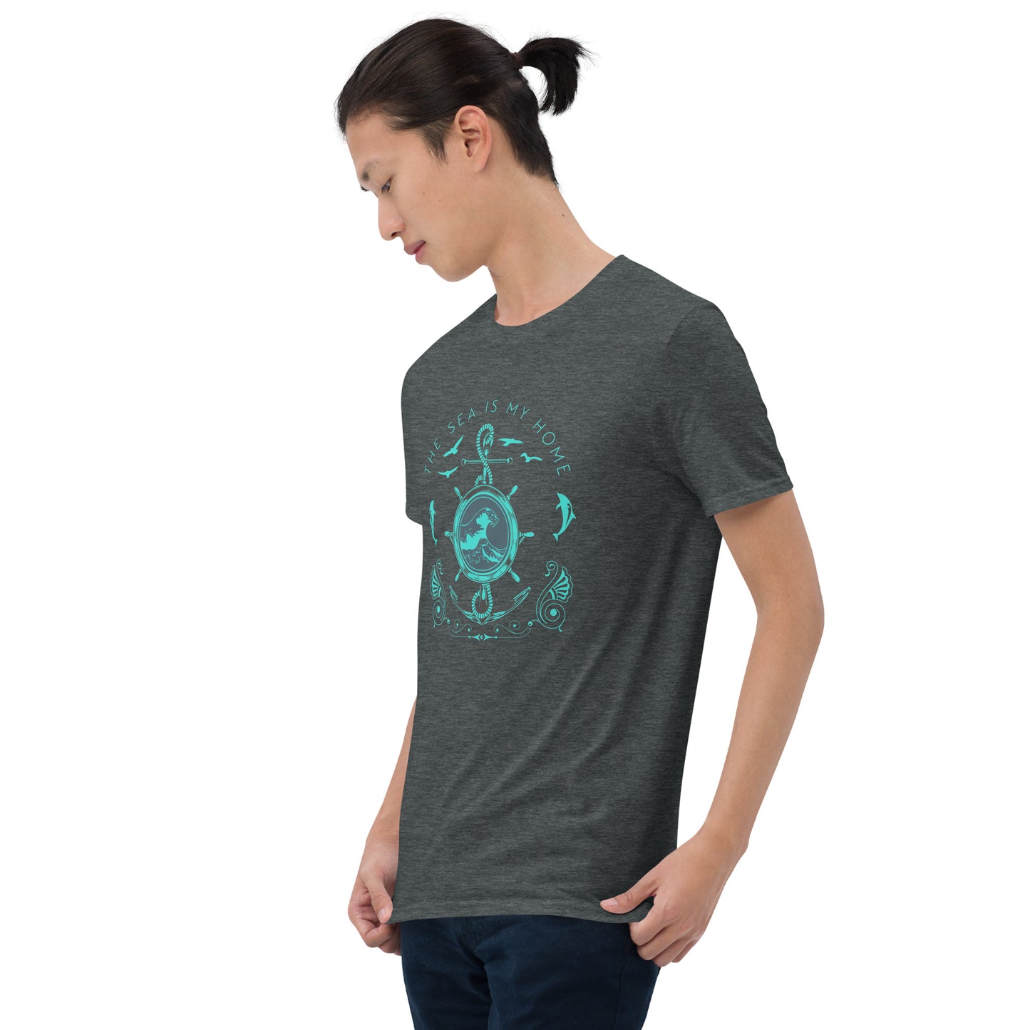 The Sea is My Home Anchor Short-Sleeve Unisex T-Shirt