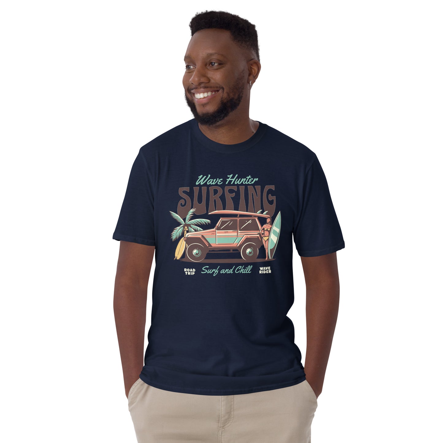 Wave Hunter Surfing Short-Sleeve Unisex T-Shirt