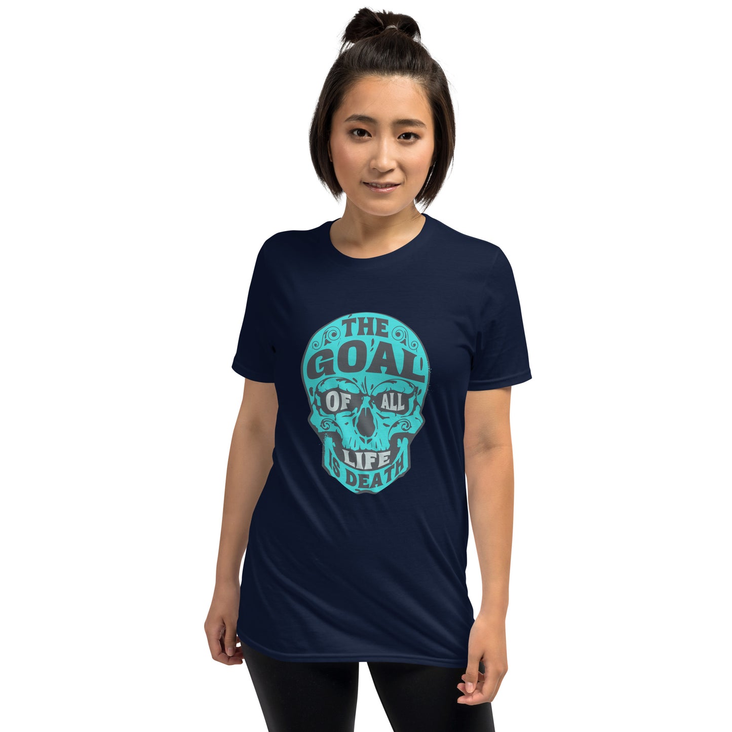 Skull of Death Azul Short-Sleeve Unisex T-Shirt