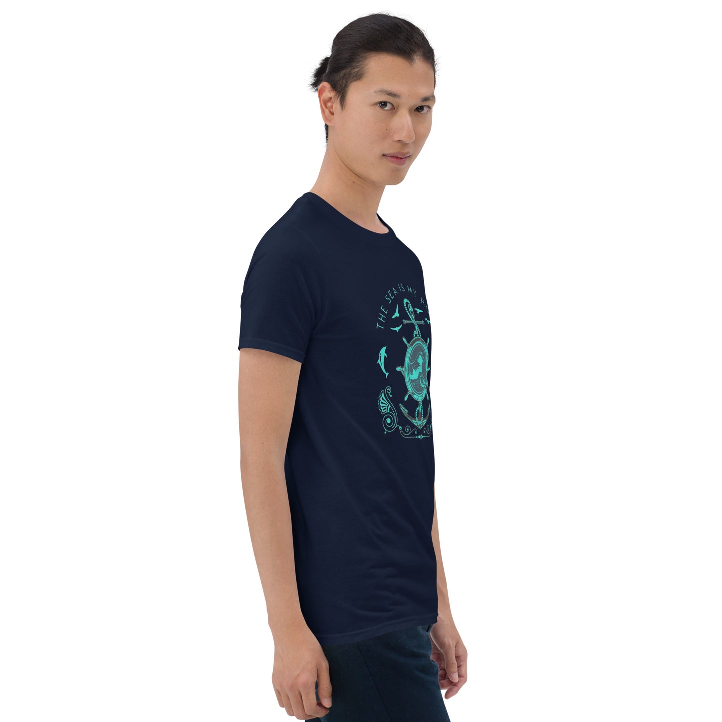 The Sea is My Home Anchor Short-Sleeve Unisex T-Shirt