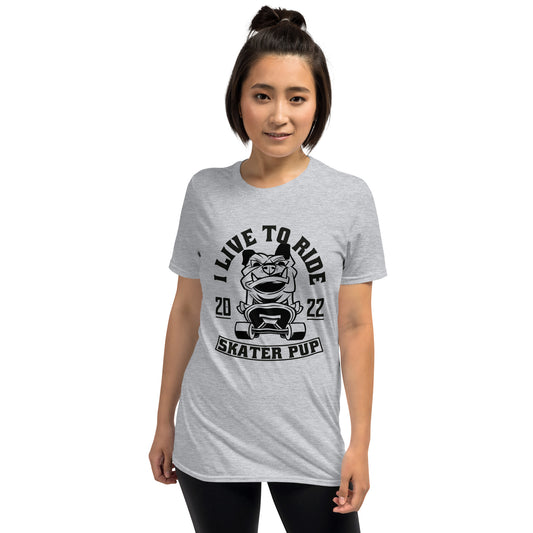 Skater Pup Short-Sleeve Unisex T-Shirt