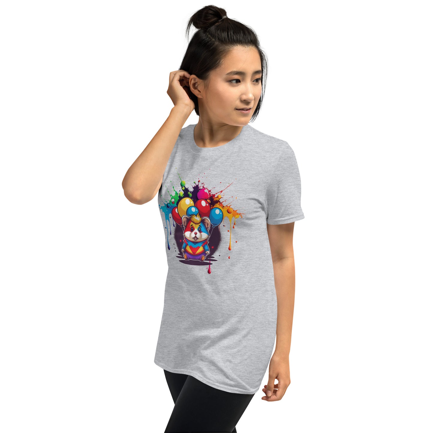 Cute Mouse Clown Short-Sleeve Unisex T-Shirt