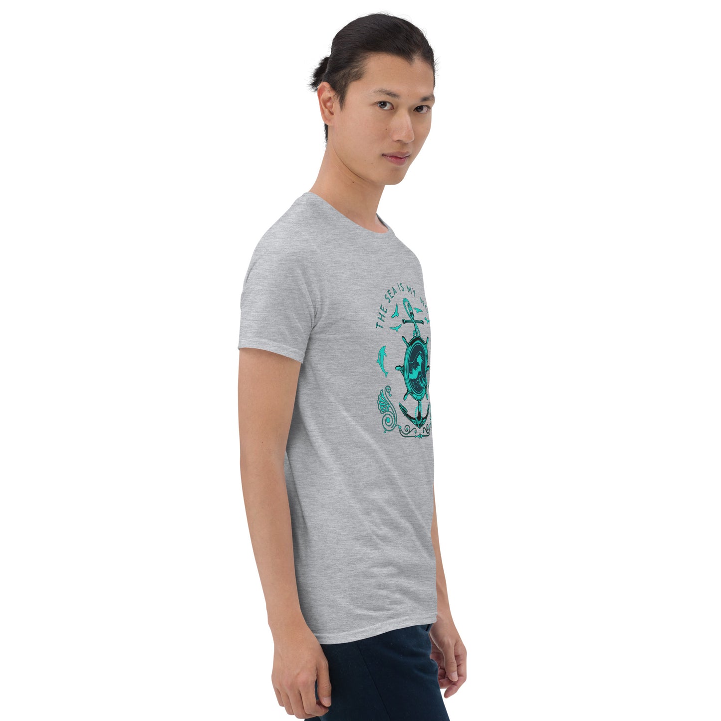 The Sea is My Home Anchor Short-Sleeve Unisex T-Shirt