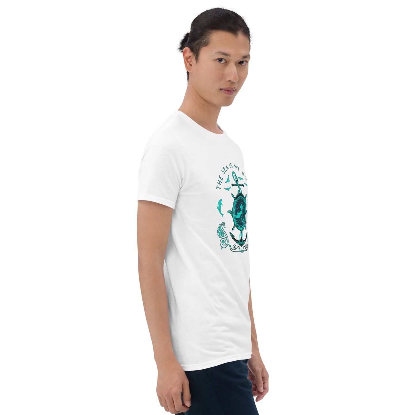 The Sea is My Home Anchor Short-Sleeve Unisex T-Shirt