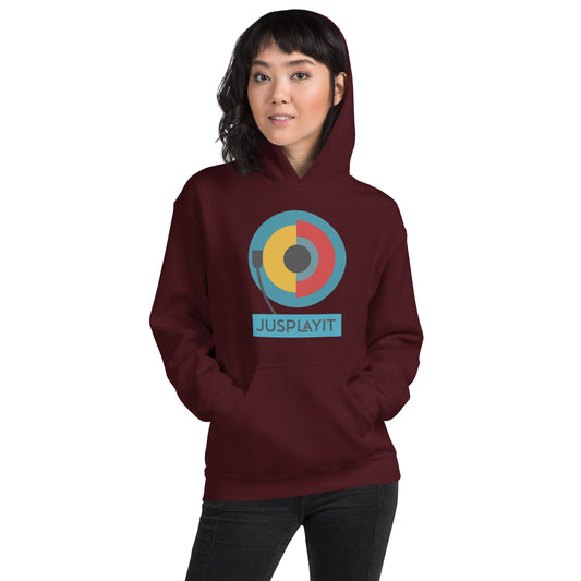 Just Play It Record Player Unisex Hoodie