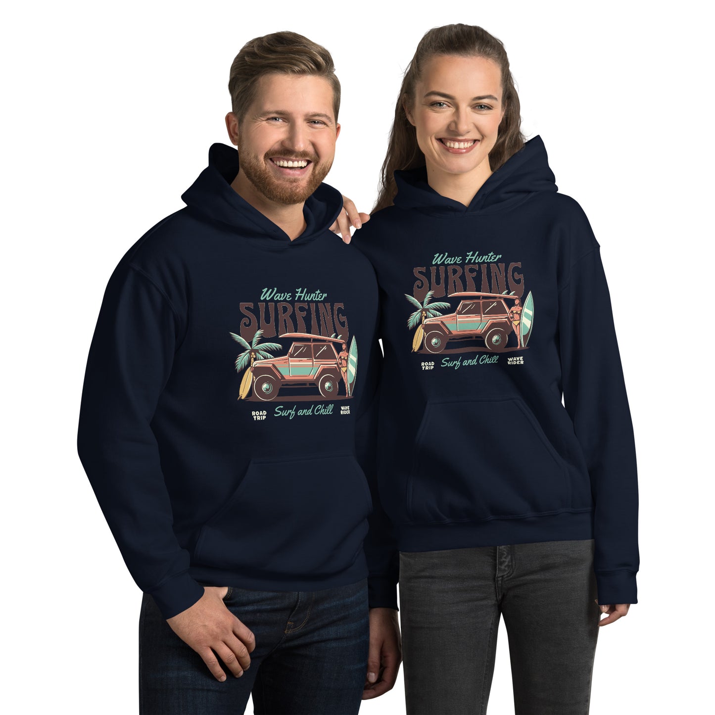 Wave Hunter Surfing Unisex Hoodie