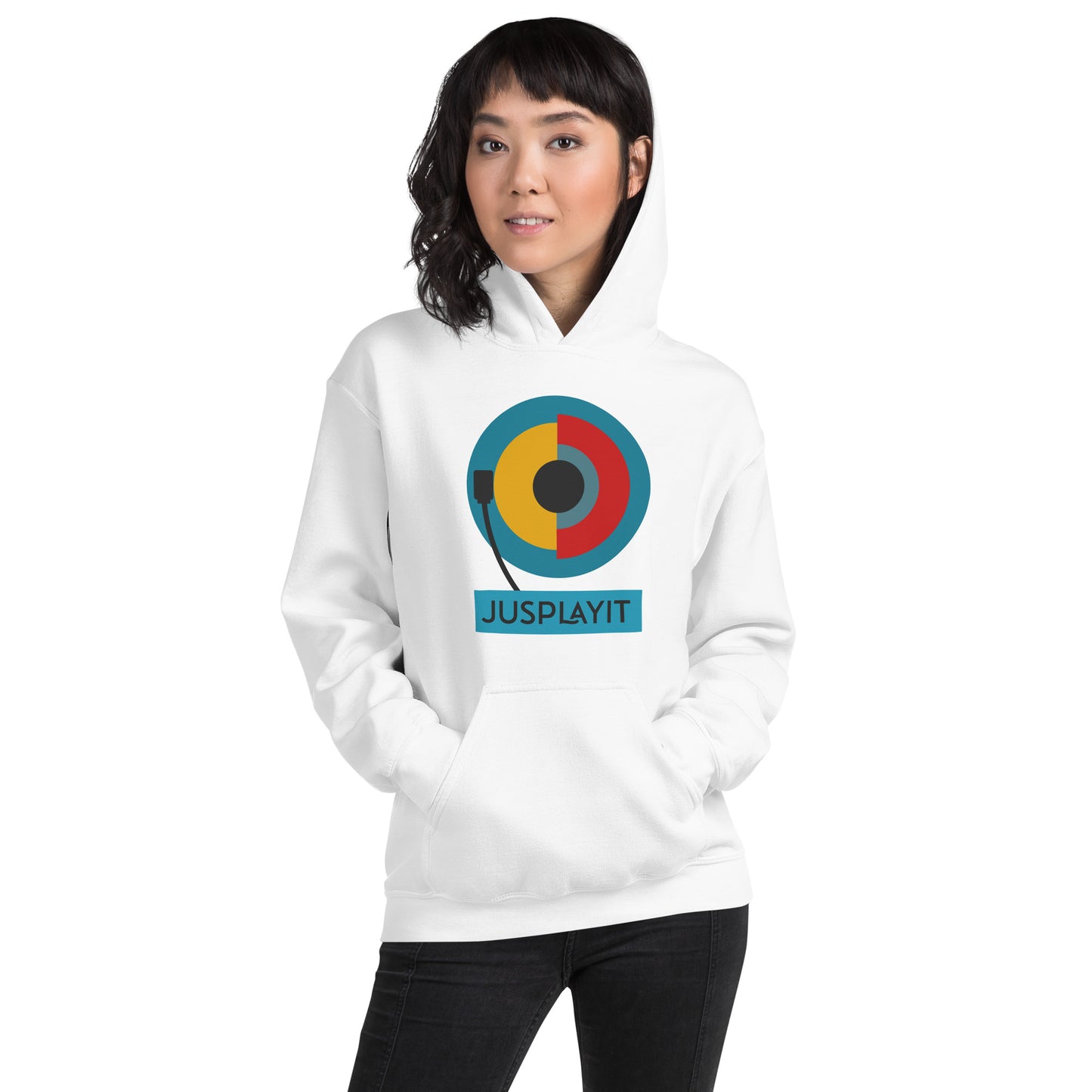 Just Play It Record Player Unisex Hoodie