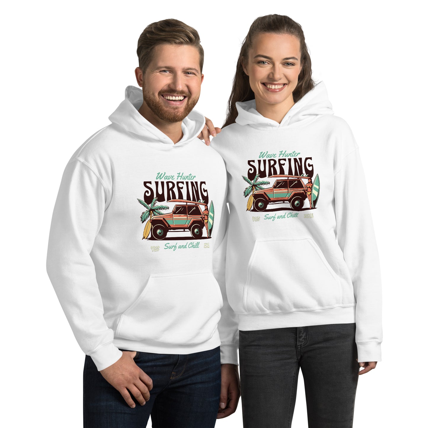 Wave Hunter Surfing Unisex Hoodie