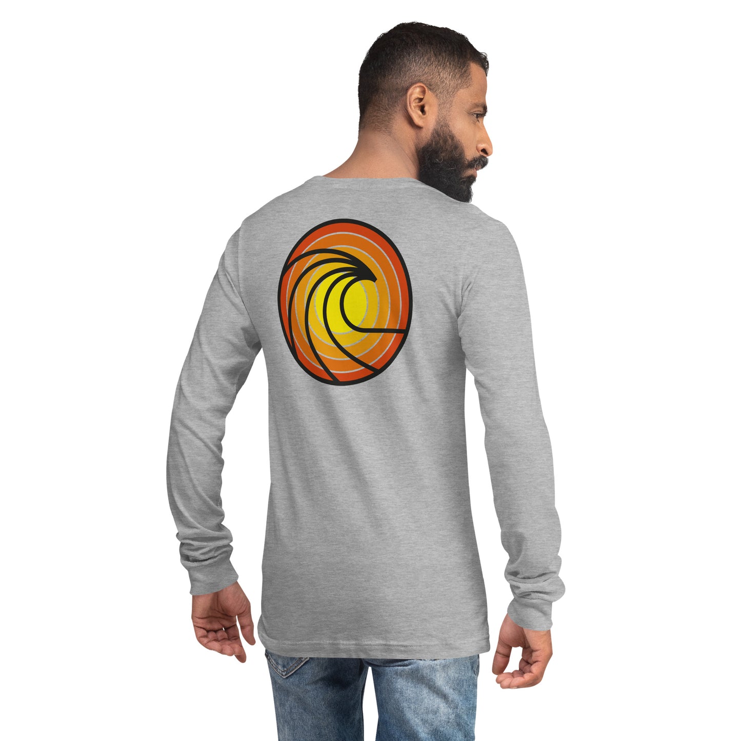 Wave in Sunset Unisex Long Sleeve Shirt